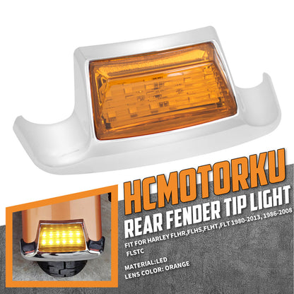 Rear Fender Tip LED Light Fit For Harley Electra Road Glide Softail 1980-2008 | HCmotorku