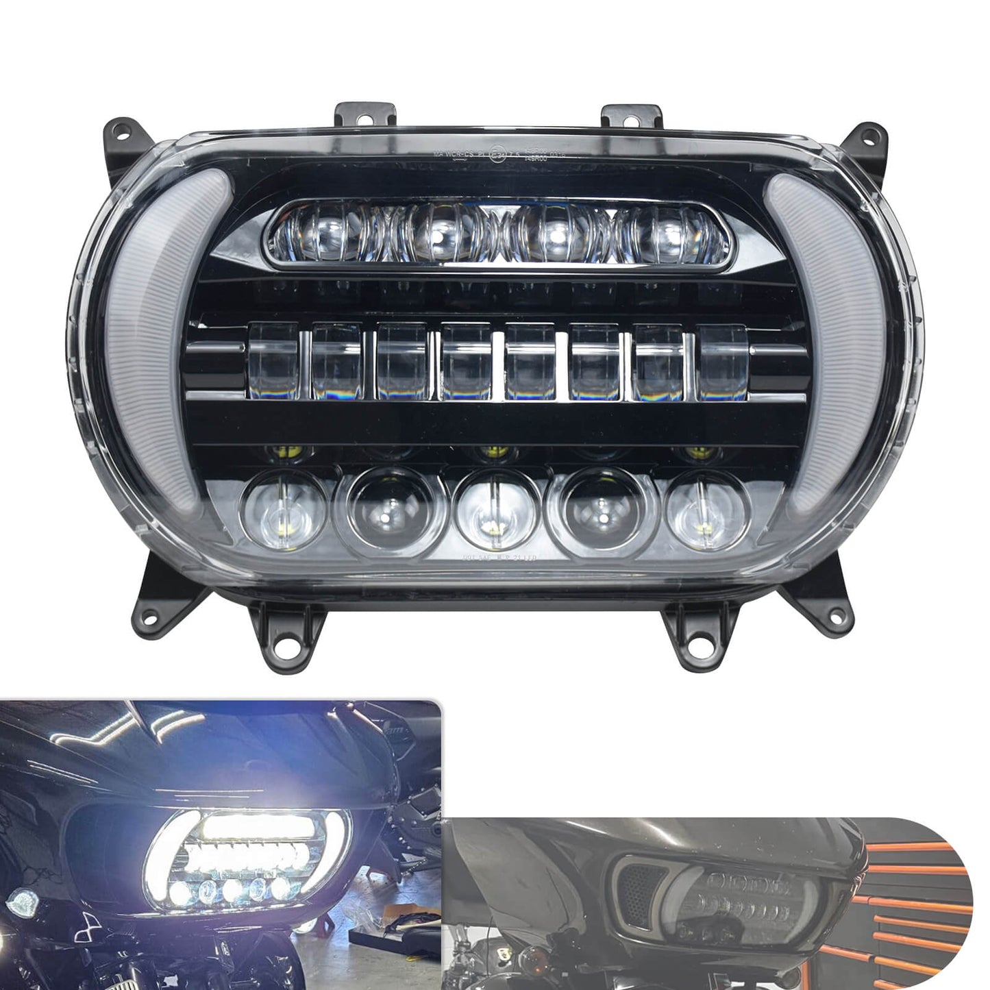 High/Low Beam LED Headlight Projector Fit For Harley Road Glide FLTRU 2015-2023 | HCmotorku