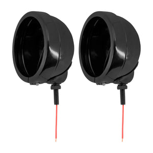 2x 4.5" LED Fog Light Housings Mount Bracket Black Fit Touring Softail Models | HCmotorku