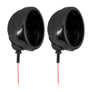 2x 4.5" LED Fog Light Housings Mount Bracket Black Fit Touring Softail Models | HCmotorku