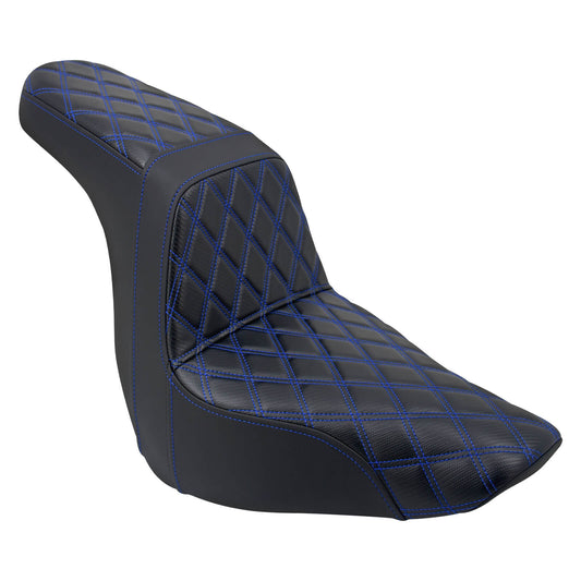 Step Up Gel Seat Driver Passenger Seat Blue For Harley Low Rider 2018-2024 | HCmotorku