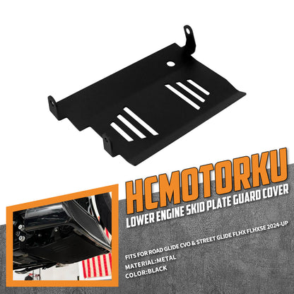 Skid Plate Lower Engine Chassis Protector For Harley Touring 2024-UP | HCmotorku