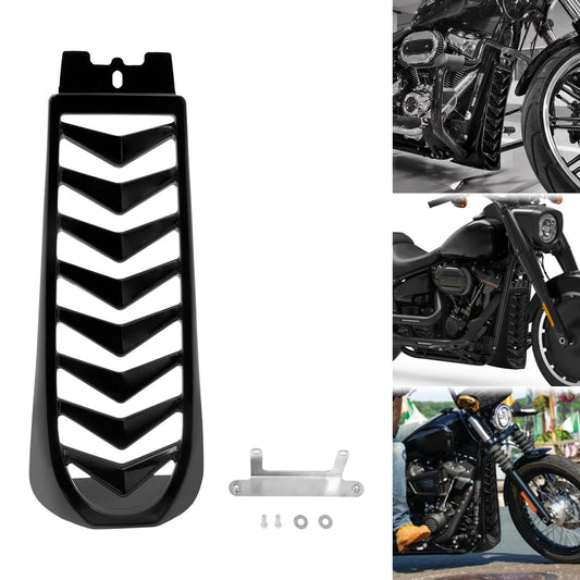 Lower Front Chin Spoiler Black Air Dam Fairing Cover for Harley Softail 2018-2021 | HCmotorku