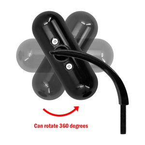 Universal Rear View Mini Oval Mirror Fit For Harley Dyna FLS XL FLH | HCmotorku