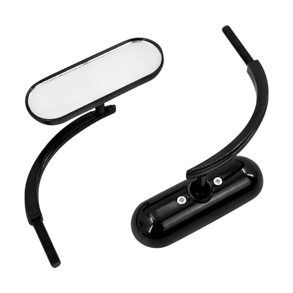 Universal Rear View Mini Oval Mirror Fit For Harley Dyna FLS XL FLH | HCmotorku