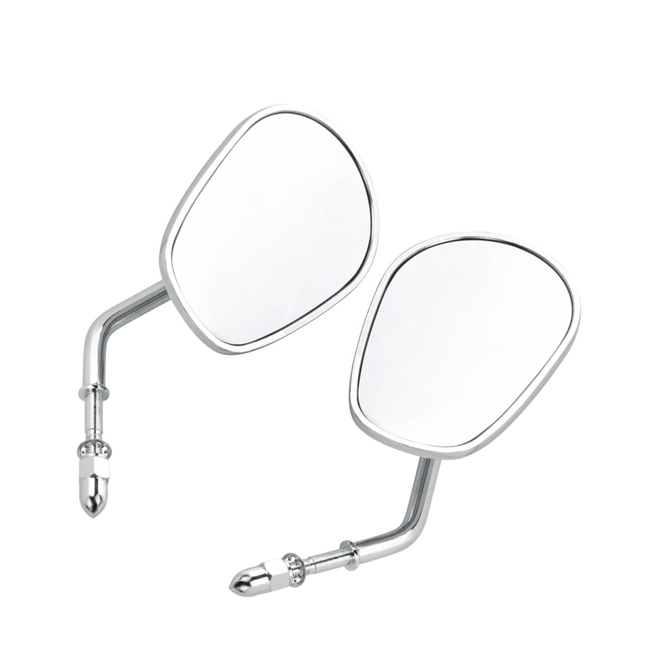 Rear View Mirrors Chrome For Harley Universal 8mm Touring Softail Dyna Sportster | HCmotorku