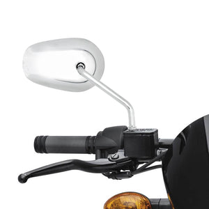 Rear View Mirrors Chrome For Harley Universal 8mm Touring Softail Dyna Sportster | HCmotorku