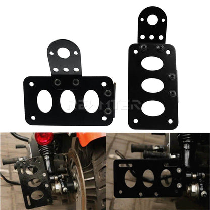 Side Mount License Plate Bracket Holder Fit For Harley Models with 3/4" Axles | HCmotorku