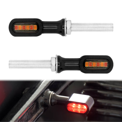Rear 8mm Mounting Thread Indicator LED Turn Signal Light Fit For Harley Chopper | HCmotorku