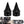 Front Axle Cap Twisted Nut Cover Black Fit For Harley Street Glide Road King 2008-UP | HCmotorku