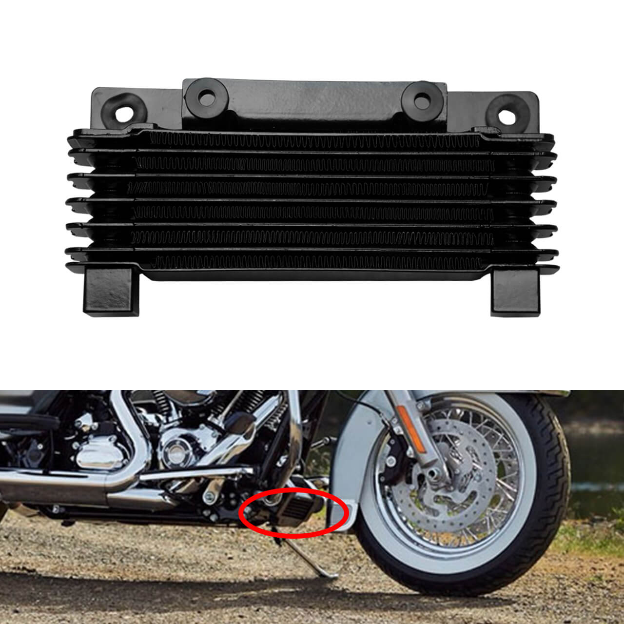 Motorcycle Oil Cooler Radiator for Harley Touring 2009-2016 | HCmotorku