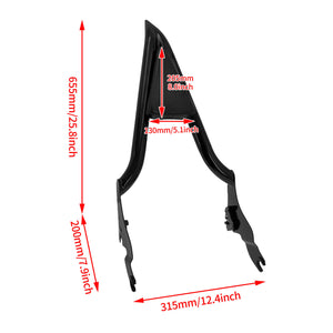 22" Detachable Passenger Backrest Sissy Bar For Harley Touring 2009-2025 | HCmotorku