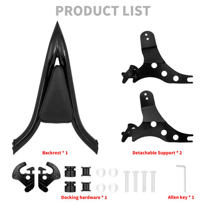 Detachable Passenger Backrest w/ Pad Sissy Bar Black For Harley Breakout 2013-2023 | HCmotorku