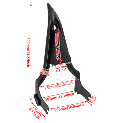 Detachable Passenger Backrest Sissy Bar Fit Harley Touring 1997-2008 | HCmotorku