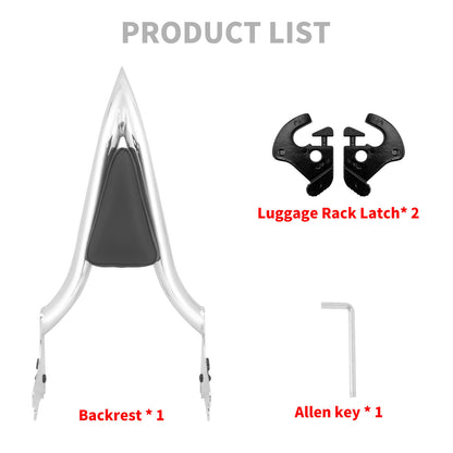 Detachable Passenger Backrest Sissy Bar Fit Harley Touring 1997-2008 | HCmotorku