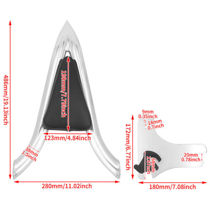 Detachable Passenger Backrest Sissy Bar Fit Harley Touring 1997-2008 | HCmotorku