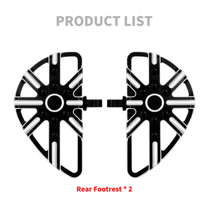 Hollow Rear Passenger Male Foot Pegs Fit For Harley Touring Glides Dyna Softail | HCmotorku