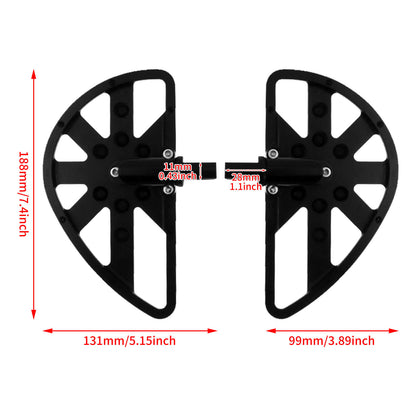 Hollow Rear Passenger Male Foot Pegs Fit For Harley Touring Glides Dyna Softail | HCmotorku