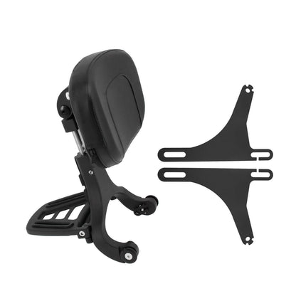 Multi-Purpose Driver & Passenger Backrest Black Fit For Harley Dyna 2006-2017 | HCmotorku