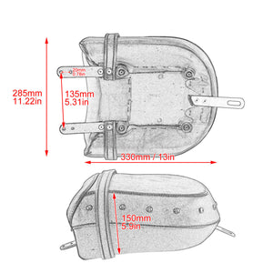 Rear Passenger Seat Pillion Pad Black Fit For Indian Chief Dark Horse Roadmaster | HCmotorku
