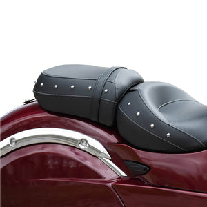 Rear Passenger Seat Pillion Pad Black Fit For Indian Chief Dark Horse Roadmaster | HCmotorku