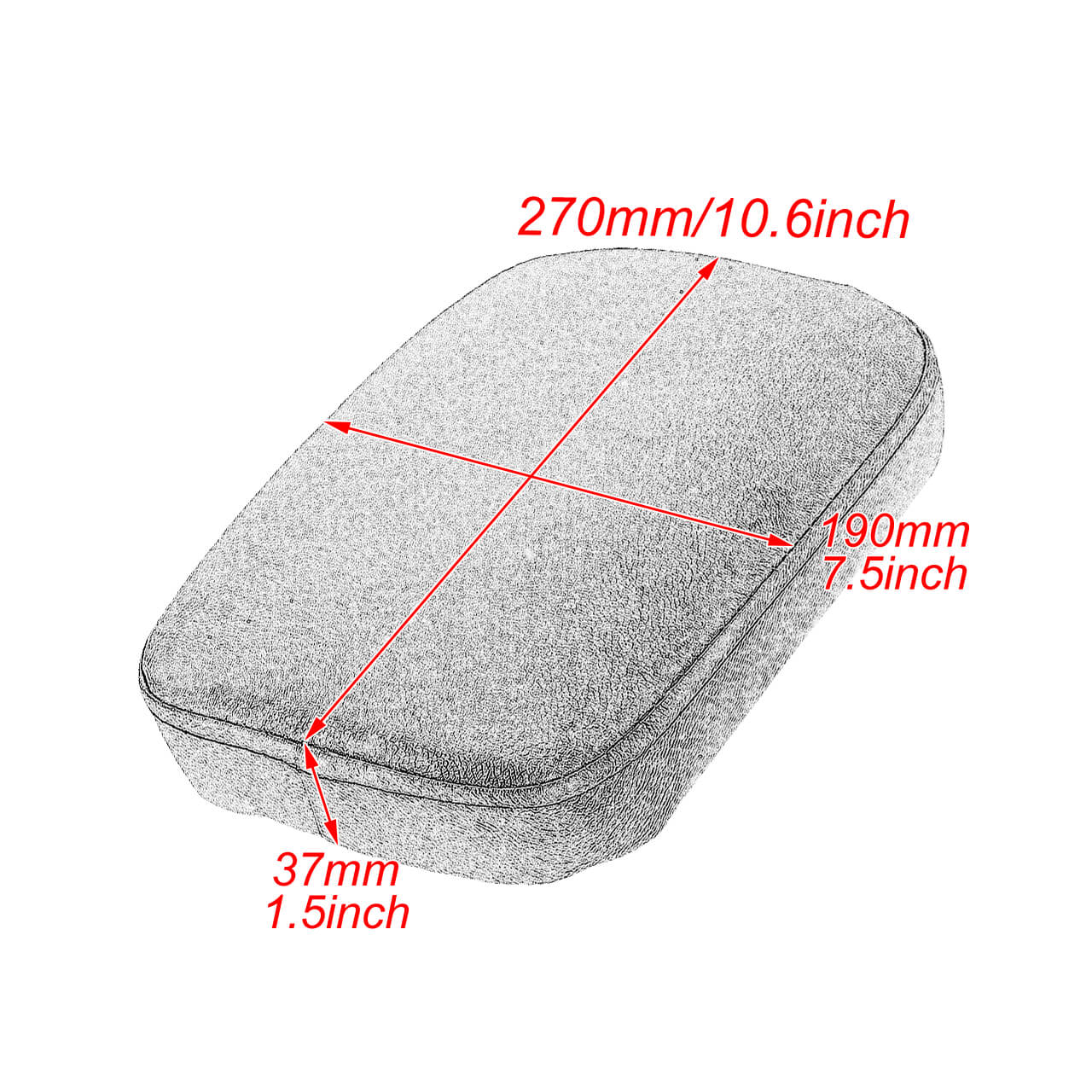 8 Suction Rear Passenger Seat Pad Fit For Harley Sportster XL883 Chopper Bobber | HCmotorku