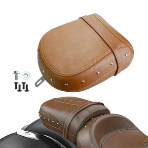 Brown Rear Passenger Seat Pillion Pad Fit For Indian Chief Dark Horse Roadmaster | HCmotorku