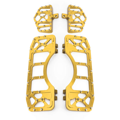 Passenger Floorboards Foot Pegs Gold For Harley Softail Touring 1986-2025 | HCmotorku