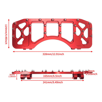 Passenger Floorboards Foot Pegs Red For Harley Softail Touring 1986-2025 | HCmotorku