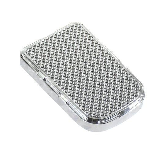 Brake Pedal Pad Cover Chrome Fit For Harley Touring FLHT Softail Dyna Tri Glide | HCmotorku