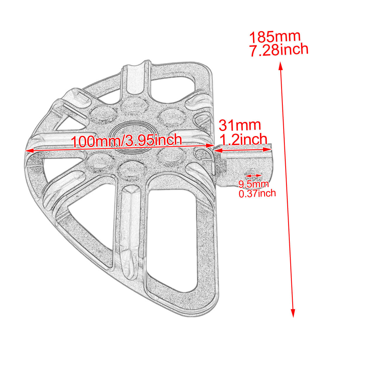 CNC Stretched Passenger Footboards Fits Harley Sportster Touring Dyna Softail | HCmotorku