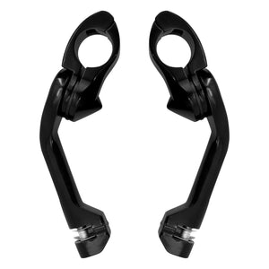 1.25" Long Angled Adjustable Highway Pegs Mount Clamp for Harley | HCmotorku