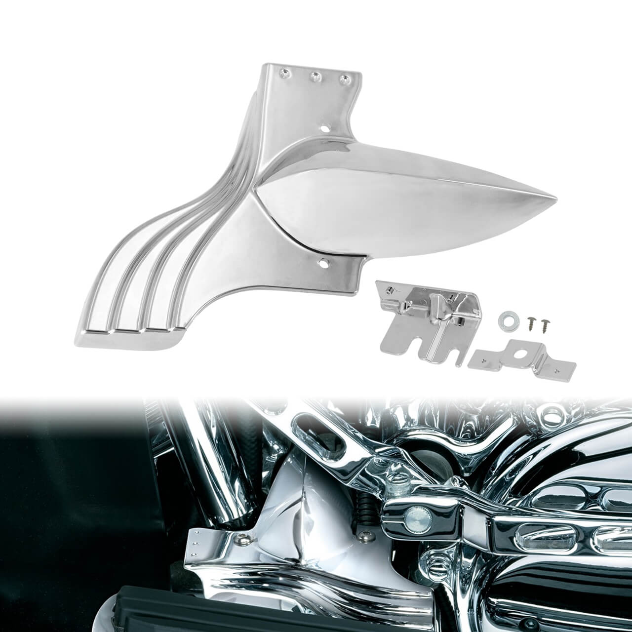 Lower Front Frame Chrome Plastic Cover For Harley Electra Road Glides 1991-2023 | HCmotorku