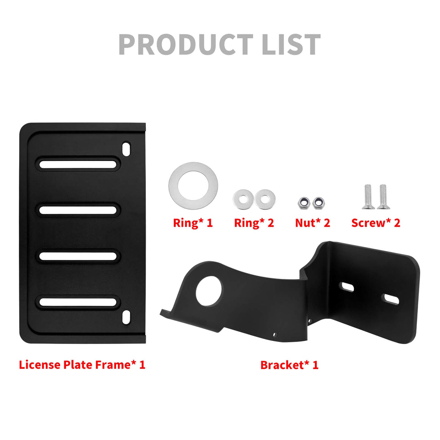 Number Plate Holder Bracket Bottom License Black For Harley Nightster 975 2022-2025 | HCmotorku