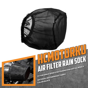 Motorcycle Air Cleaner Filter Rain Sock 117 Fit Harley Touring CVO V-rod | HCmotorku