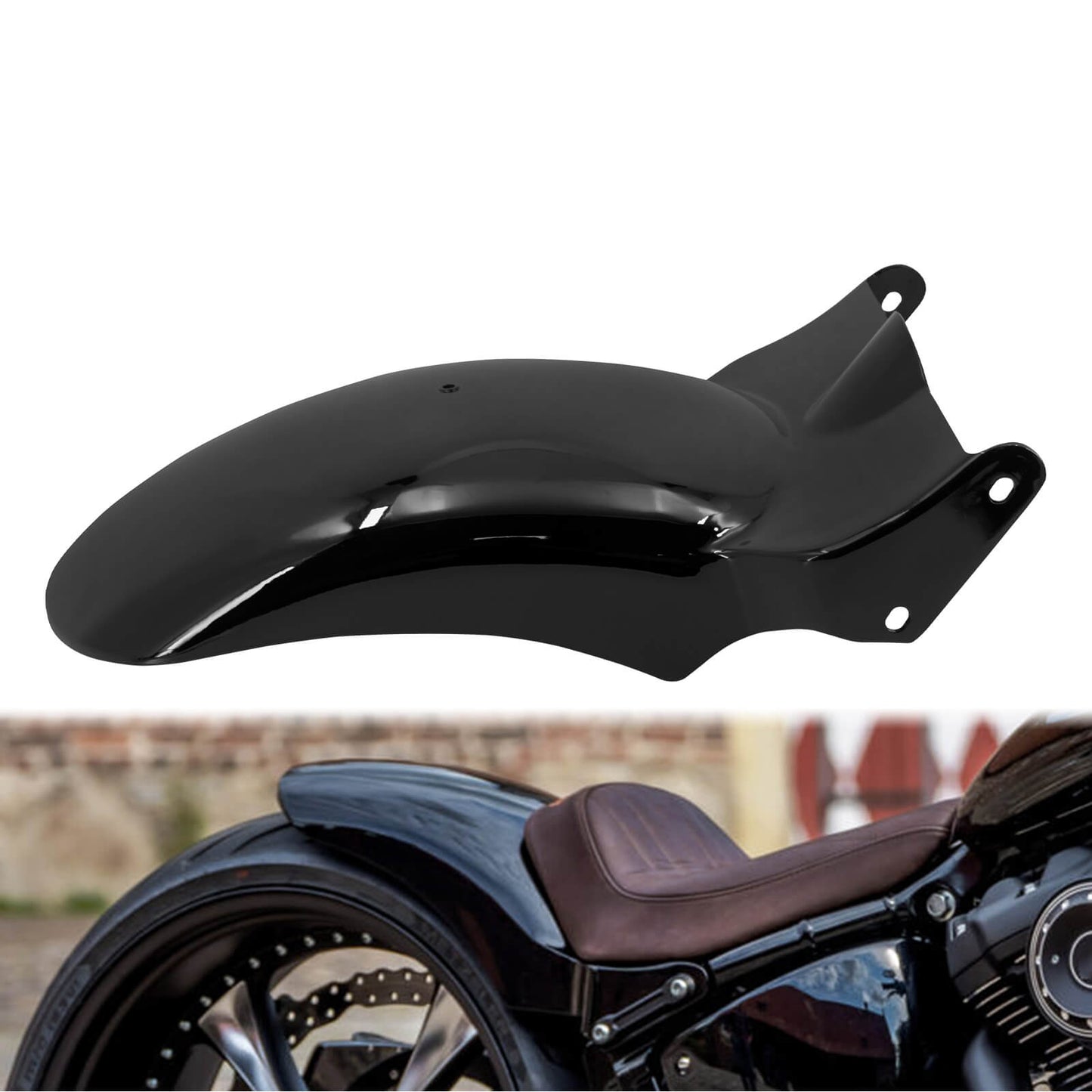 Rear Short Fender Mud Guard Fit For Harley Softail Breakout Fat Boy FXDR FXBR 2018 | HCmotorku