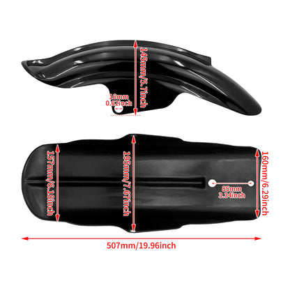 Rear Mudguard Fender Gloss Black Fit For Harley Sportster XL Cafe Racer Bobber | HCmotorku