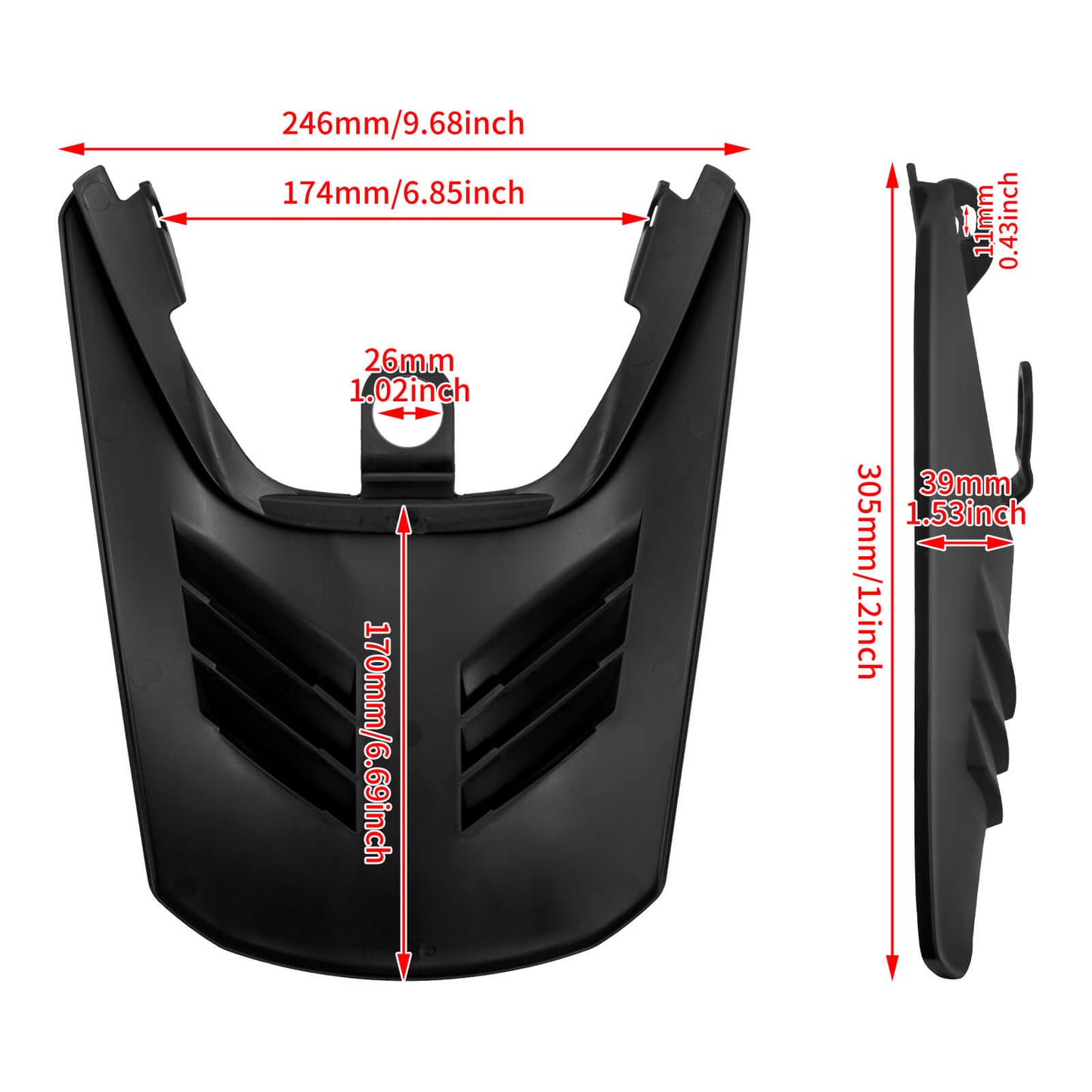 Motor Rear Fender Extension Extender Fit For Harley Sportster S 1250 2021-2023 | HCmotorku