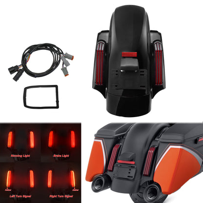 CVO Style Rear Fender LED System Red Lens Fit For Touring Road Glide FLHTK FLHX | HCmotorku