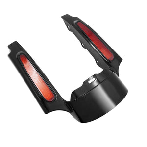 Rear Fender Extension Fascia w/Red Lens Fit For Harley Touring Street Road Glide | HCmotorku
