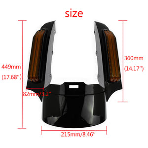 Rear Fender Extension Turn Signal Brake Running Fit For Harley Touring 2014-2025 | HCmotorku