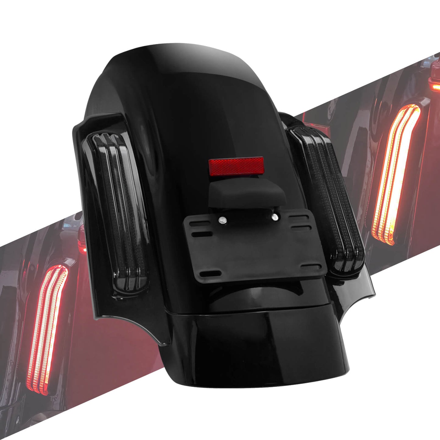 LED Rear Fender System CVO Style Fit For Harley Touring Electra Road Glide 2009-2013 | HCmotorku