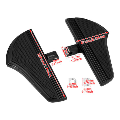 Passenger Rear Floorboards Defiance Mount Foot Pegs Fit For Indian Dark Horse | HCmotorku