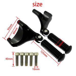 Motorcycle Rear Passenger Footpegs for Harley Sportster XL883 XL1200 2004-2022 | HCmotorku