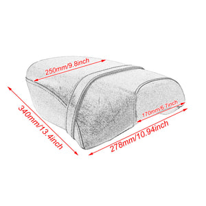 Motorcycle Rear Passenger Seat Pillion Pad Cushion Fit For Harley 883 1200 2004-2015 | HCmotorku