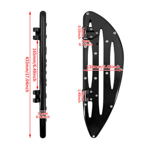 Stretched Rider Floorboards Footboards Black Fit Harley FLD Touring 2025 | HCmotorku
