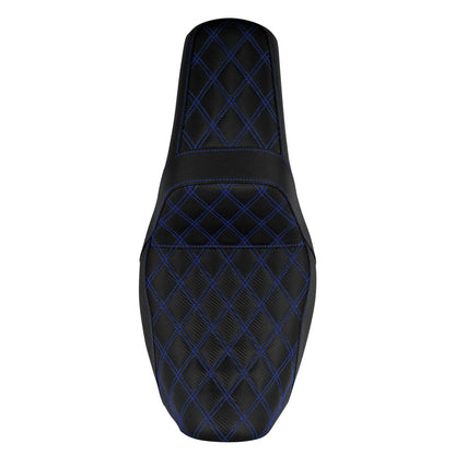 Two-Up Seat Rider Passenger Blue Line Fit For Harley Dyna 2006-2017 | HCmotorku