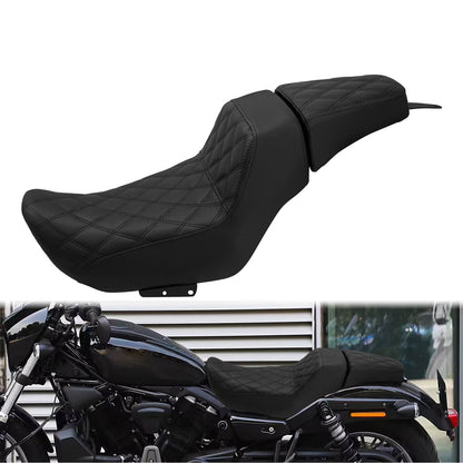 Driver Passenger Leather Diamond One-Piece Seat For Harley Nightster RH975 RH975S 2022-UP | HCmotorku