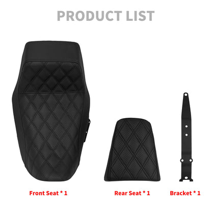 Driver Passenger Leather Diamond One-Piece Seat For Harley Nightster RH975 RH975S 2022-UP | HCmotorku