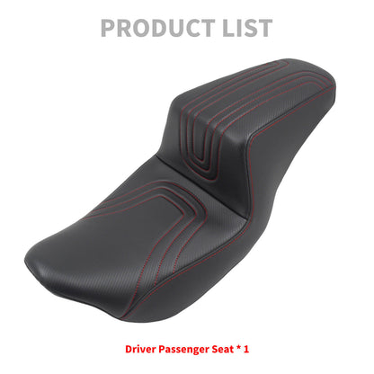 Driver & Passenger Seat Red For Harley Touring 2009-2023 | HCmotorku